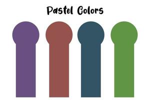 Pastellfarbenauswahl Hintergrunddesign Farbe Farbkatalog vektor