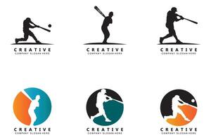 baseball sport bunt design, företag varumärke ikon vektorillustration vektor