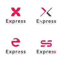 modern express vektor logotypdesign, pil business logotyp ikon designmall