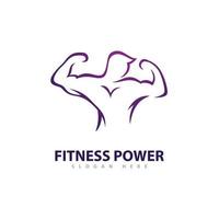 Fitness-Logo-Design-Vorlage, Fitness-Club kreative Symbole vektor