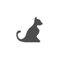 katzenlogo-symbolillustration vektor