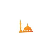 Moschee-Logo-Icon-Design-Vorlage vektor