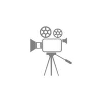 videokamera, filmkamera-symbolillustration vektor