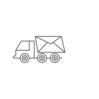 LKW-Symbol Logo Template Design Illustration Vektor