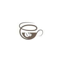 Kaffee-Symbol-Logo-Design-Illustrationsvorlage vektor