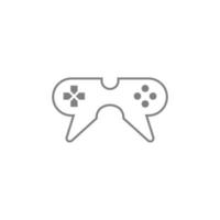 gamepad ikon logotyp formgivningsmall vektor illustration