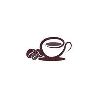 Kaffee-Symbol-Logo-Design-Illustrationsvorlage vektor