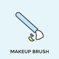 trendiger Make-up-Pinsel vektor