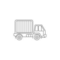 LKW-Symbol Logo Template Design Illustration Vektor