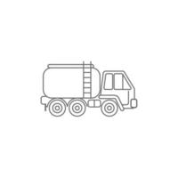 LKW-Symbol Logo Template Design Illustration Vektor