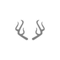 Geweih Logo Icon Design Illustration vektor