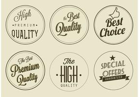 Free Vector Premium Qualität Etiketten