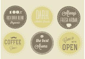 Kostenlose Vektor Kaffee Etiketten