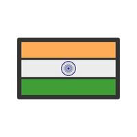 Indien fylld linje ikon vektor