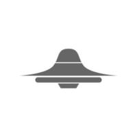 ufo ikon logotyp design illustration vektor
