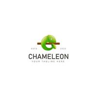 Chamäleon-Farbverlauf-Logo-Design-Symbol-Illustration vektor