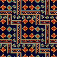 abstrakt geometriska motiv etniska sömlösa mönster design. aztec tyg matta mandala ornament textil dekorationer tapet. tribal boho infödda etniska kalkon traditionell broderi vektor bakgrund