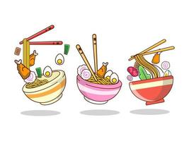 ramen japanische nudel clipart vektor