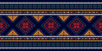 abstraktes geometrisches Motiv ethnisches nahtloses Musterdesign. aztekischer Stoff Teppich Mandala Ornamente Textildekorationen Tapete. tribal boho native ethnische türkei traditionelle stickerei vektor hintergrund