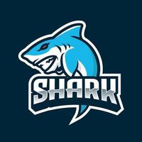 shark esport logotyp vektor