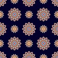 abstraktes geometrisches Motiv ethnisches nahtloses Musterdesign. aztekischer Stoff Teppich Mandala Ornamente Textildekorationen Tapete. tribal boho native ethnische türkei traditionelle stickerei vektor hintergrund