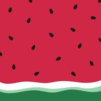 minimalistische sommerliche wassermelonentapete. Vektor-Hintergrund. vektor