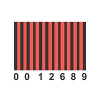 Barcode gefülltes Zeilensymbol vektor