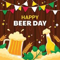 Happy Beer Day Konzept vektor