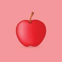 äpple frukt vektor illustration