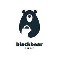 Laden für schwarze Bären vektor