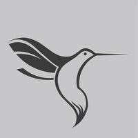 einfaches Logo, Kolibri, vektor