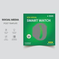 smart watch verkaufsvorlage social media post vektor