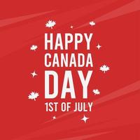 happy canada day-affisch för gratulationskort, reklam, inlägg på sociala medier, marknadsföring, marknadsföring, etc. vektor