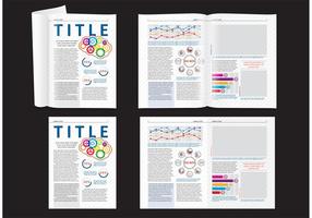 Wissenschaftsmagazin Layout vektor