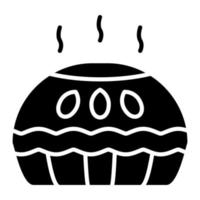 Kuchen-Glyphe-Symbol vektor