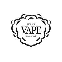 Vape-Logo-Design gut für Vape-Shop vektor