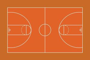 basketplan, specialbord för taktik vektor
