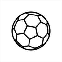 fotboll ikon vektor formgivningsmall enkel och ren