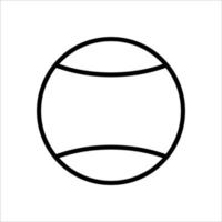 Tennisball-Icon-Vektor-Design-Vorlage einfach und sauber vektor