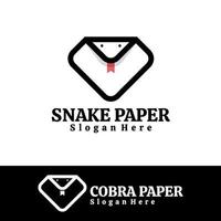 Schlangenpapier kreative Kunst vektor