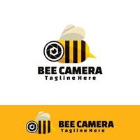 bee kamera logotyp konst illustration vektor