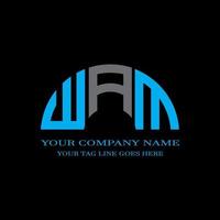wam Brief Logo kreatives Design mit Vektorgrafik vektor