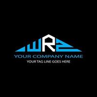 wrz brief logo kreatives design mit vektorgrafik vektor