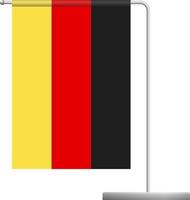 Deutschland-Flagge auf dem Pol-Symbol vektor
