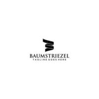 Baumstriezel-Logo-Vektor-Design. vektor