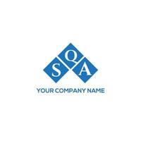 sqa bokstav logotyp design på vit bakgrund. sqa kreativa initialer brev logotyp koncept. sqa bokstavsdesign. vektor