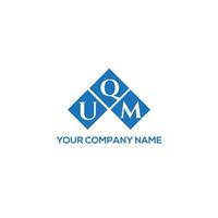 uqm brev logotyp design på vit bakgrund. uqm kreativa initialer brev logotyp koncept. uqm bokstavsdesign. vektor