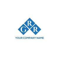 Grr-Brief-Logo-Design auf weißem Hintergrund. grr kreative Initialen schreiben Logo-Konzept. grr Briefgestaltung. vektor