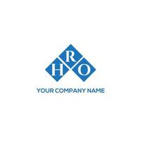 hro-Brief-Logo-Design auf weißem Hintergrund. hro kreative Initialen schreiben Logo-Konzept. hro Briefgestaltung. vektor