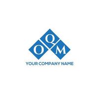 . oqm kreative Initialen schreiben Logo-Konzept. oqm-Brief-Design.oqm-Brief-Logo-Design auf weißem Hintergrund. oqm kreative Initialen schreiben Logo-Konzept. oqm Briefgestaltung. vektor